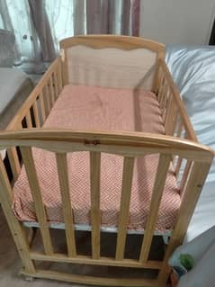 Baby bed with mattress