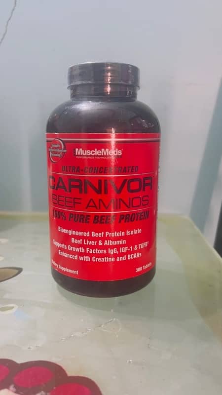 Carnivor Beef Aminos 300 Tablets By MuscleMeds With Halal certified 2