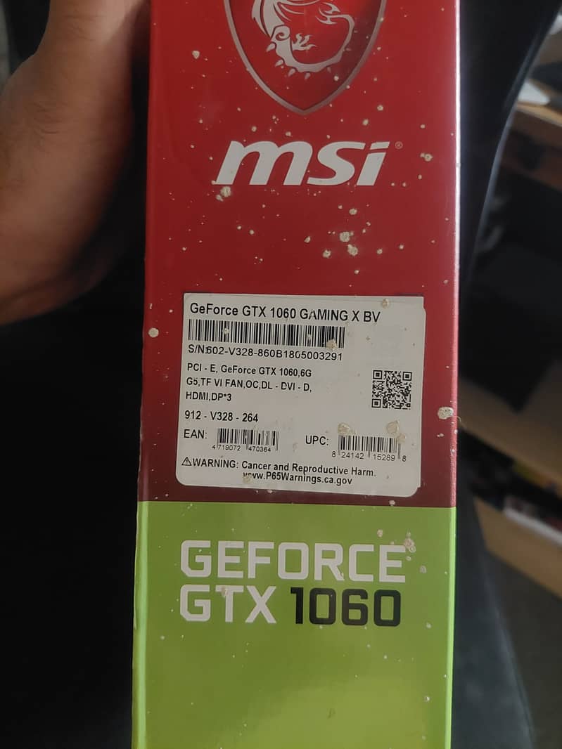 MSI Gaming GTX 1060 6GB 10