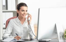 Female receptionist