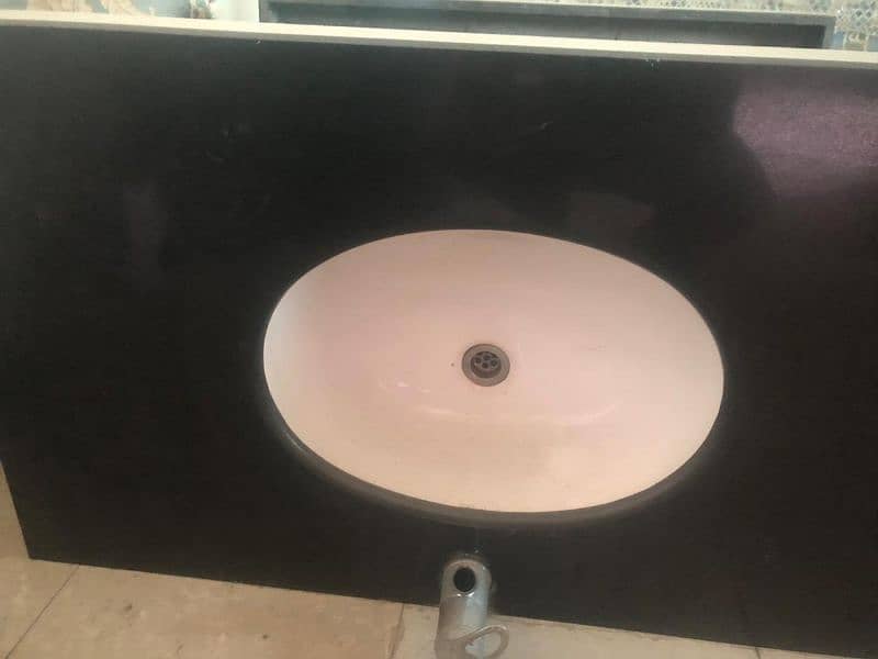 Granite black marbel vanity 1