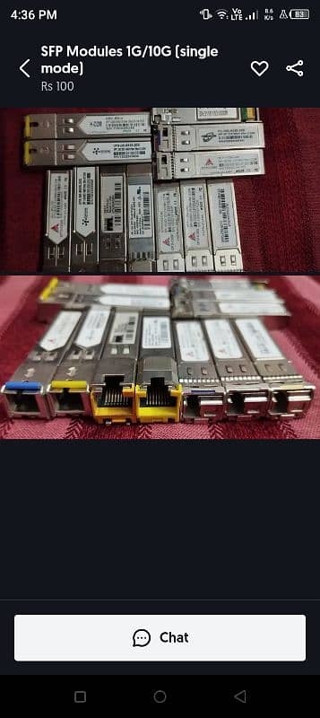 Cisco Switches 3650 3750 3850   SFP Modules 1G/10G (single mode) 4