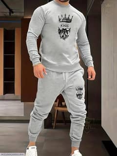 2 Pcs Men’s Fleece Graphic sweatshirt tracksuit