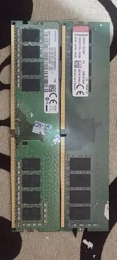 8 gb x 2 16gb dd4 ram Samsung & Kingston