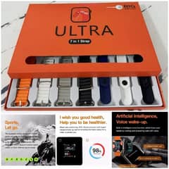 Smart Watch Ultra (7 in 1 Straps) New.