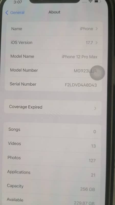 I phone 12 pro max Jv 256 gb 4