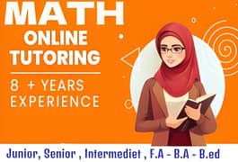 Math Expert Female Tutor online- 10 Year Experiance 0