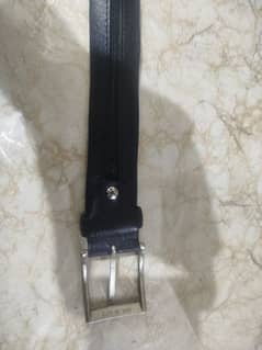 original leather belt with hidden zipper pocket