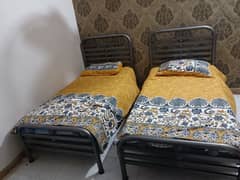 2 Iron Single bed