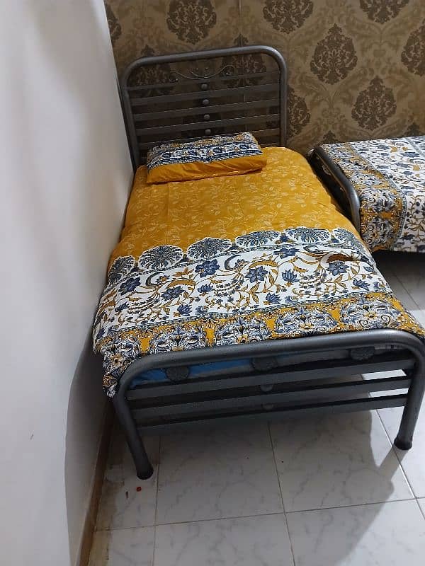 2 Iron Single bed 2