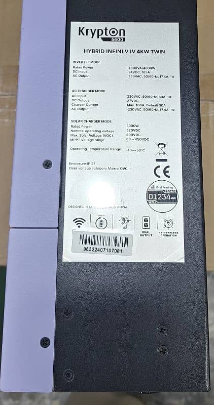 Knox Krypton PV5600 4KW VM4  Solar Hybrid Inverter 4