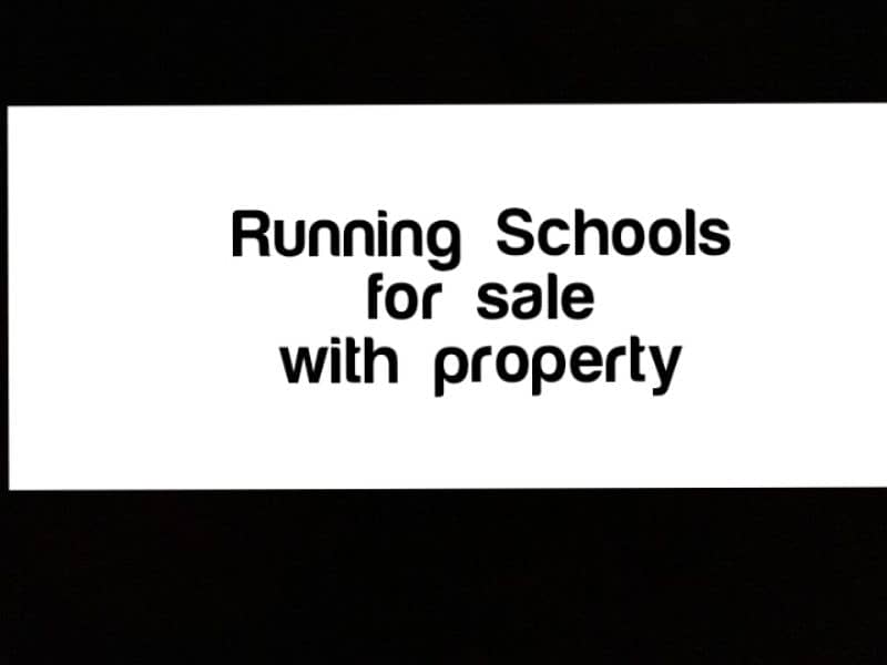 Running Schools for sale with property 0