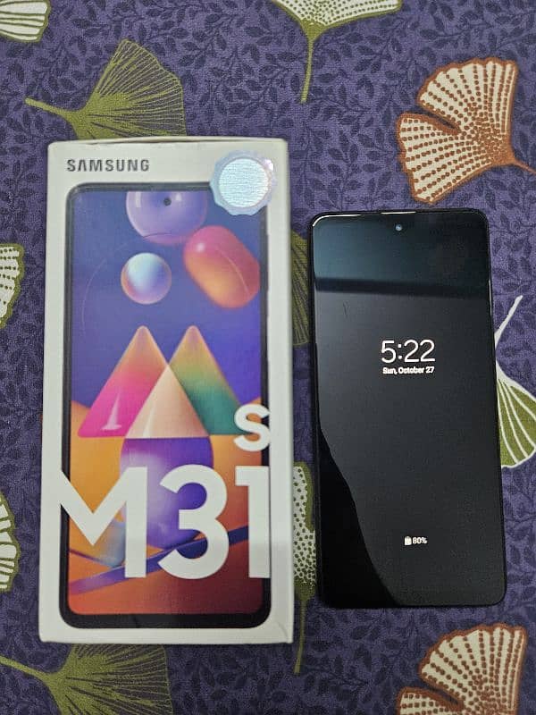 Samsung m31s 128gb 6gb dual sim with box 0