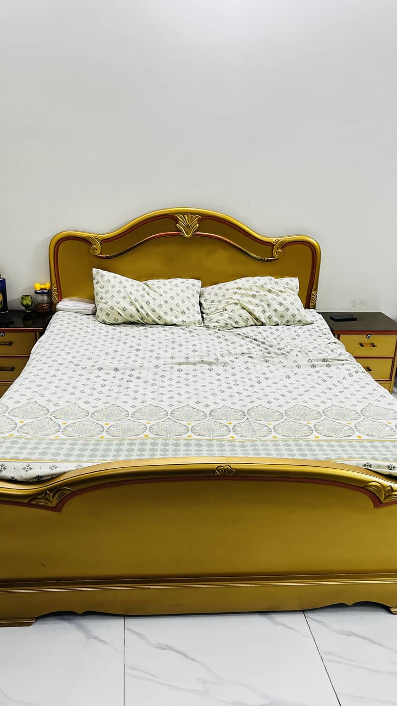 Bed | Matress | Dressing | Chairs | Center table | complete bedroom 5