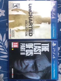 ps4 games (uncharted colloction and last of us part 2