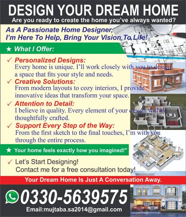 2D and 3D Architecture Design Services, Home Designer, Naqsha 3