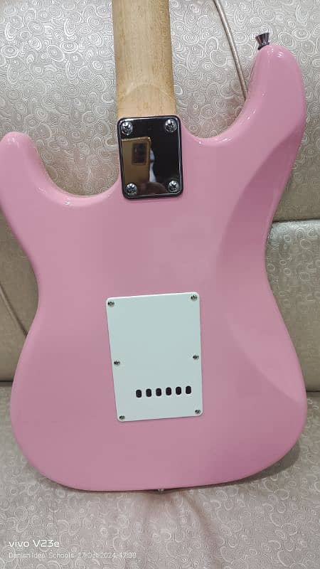 Austin Strat Style Electric Guitar Pink 4