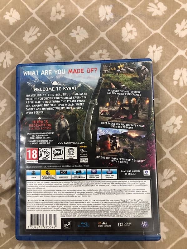 far cry 4 limited edition disk (new condition) 1