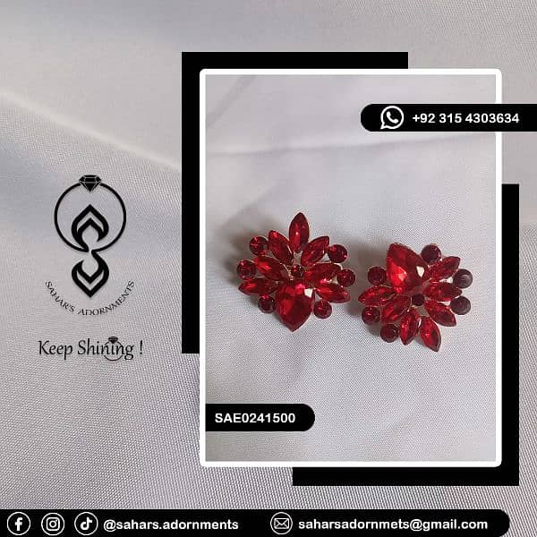 ELEGANT ZARQOON EARRINGS 1