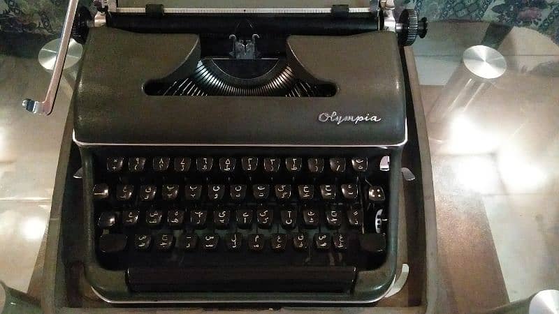 A rare olympia typewriter of made in Germany in 1950s urdu version 2