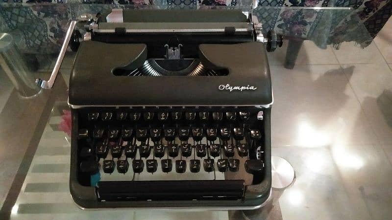 A rare olympia typewriter of made in Germany in 1950s urdu version 5