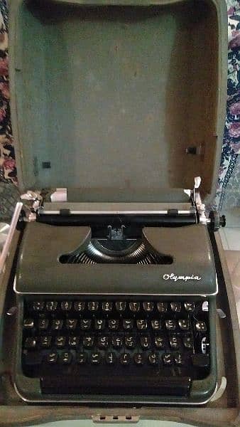 A rare olympia typewriter of made in Germany in 1950s urdu version 8