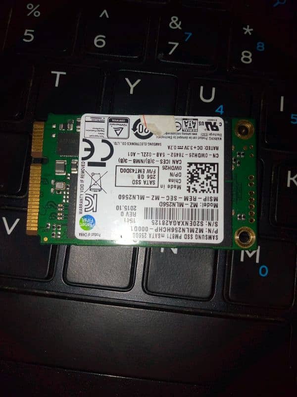 Samsung SSD mSata 256gb 2