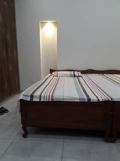 single bed pair in wood in good condition