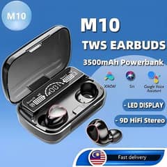 New Original M10 TWS Wireless Earbuds