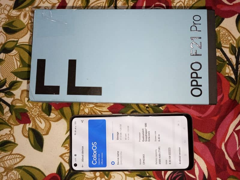 oppo F21 pro 8+6/128 %10% 10 condition 1