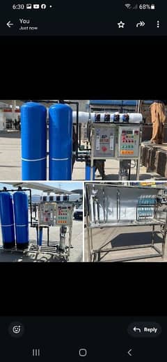 water filter ro plant space and partner avilable