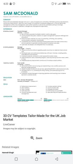 Make Resume or cover letter