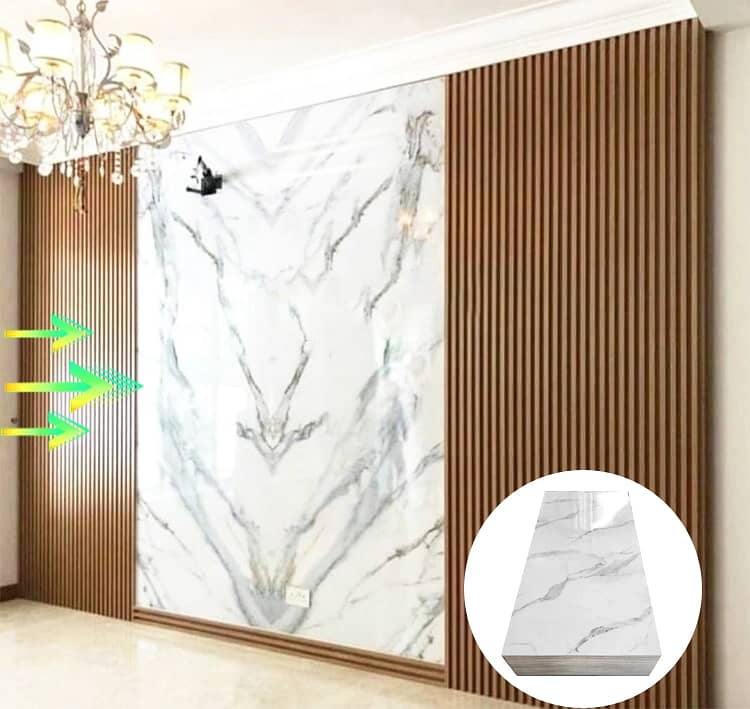 Pvc Wallpanel | wpc wall panel | Laminated sheet wallpaper wood floor 3