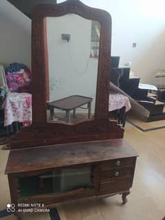 antique wood dressing table 0