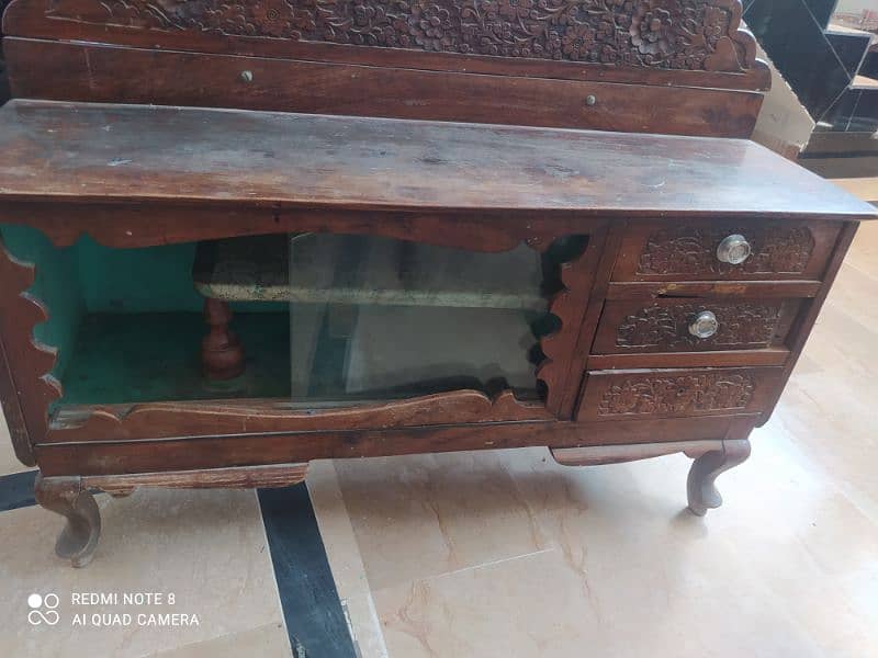 antique wood dressing table 1