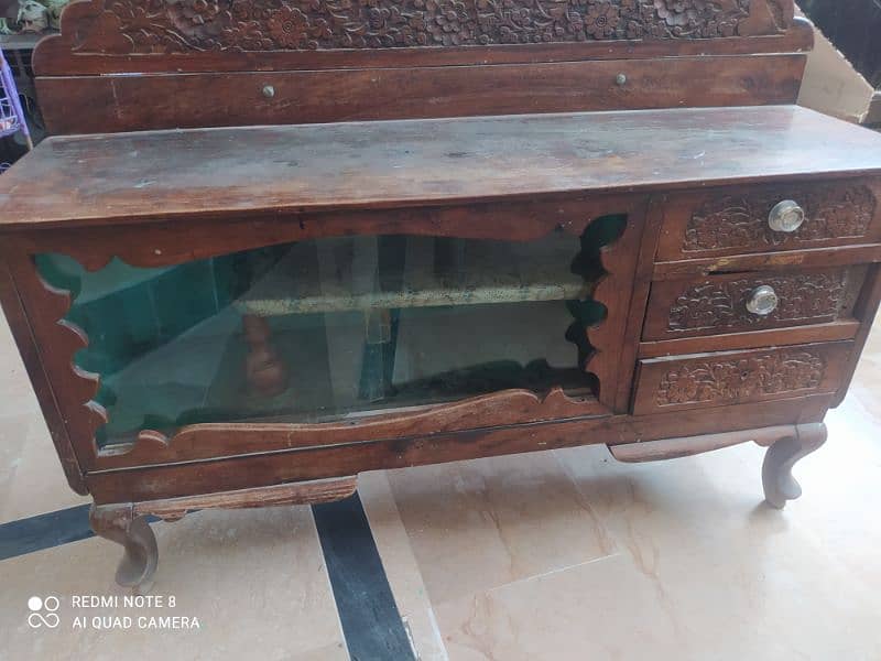 antique wood dressing table 2