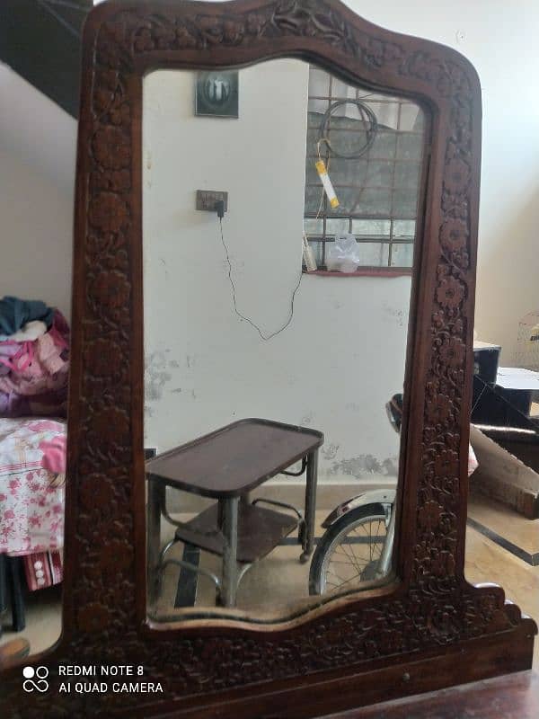 antique wood dressing table 3