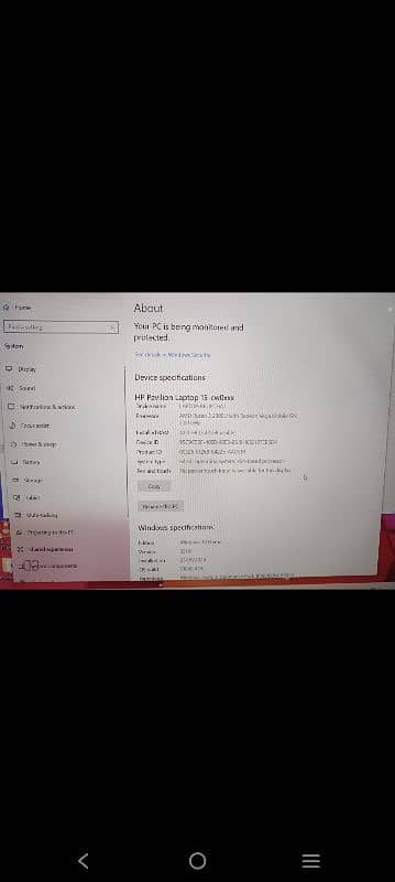 rayzon 3 HP laptop  4/128 outcalss condition 3