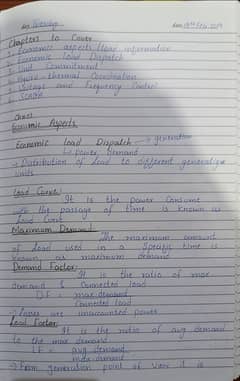 Handwritten Assignment work