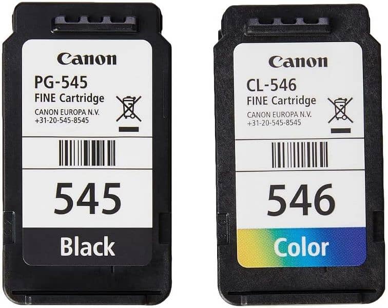 Canon PG 545 CL 546 black & colour original ink cartridge multipack 3