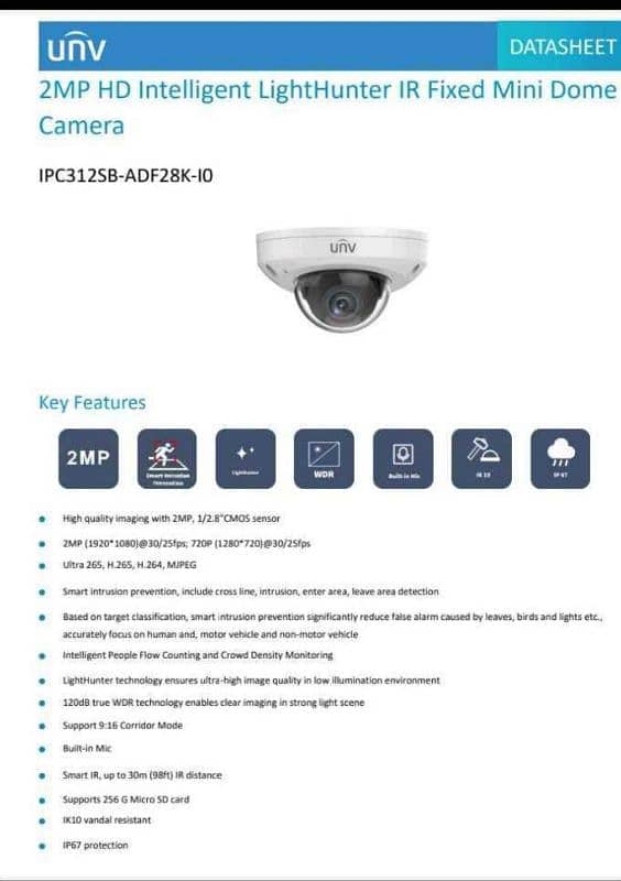 UNV POE Cameras and NVR ( 1080P ) FULL HD 2