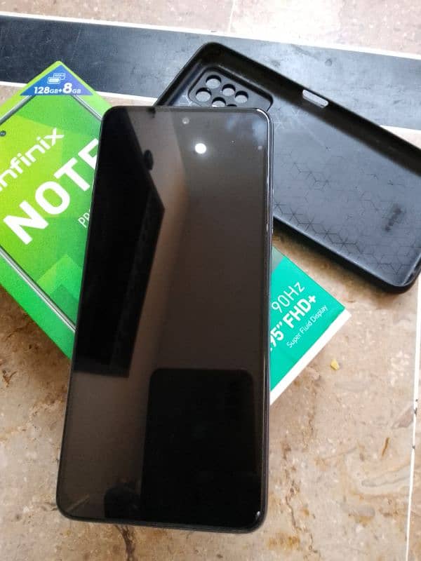 Note 10 Pro Infinix box and charger available 8