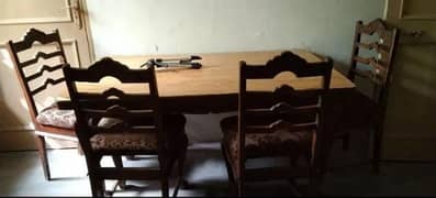 Dining table with chairs