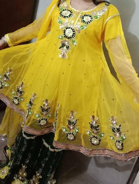 Garara with frock and dupata for young girls 1