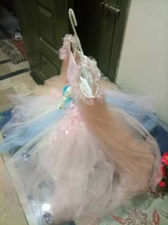 2 to 3 years baby girls fancy fairy party dress good condition