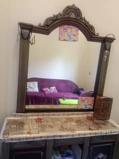 Beautiful Original Wooden heavy Dressing Table with Mirror