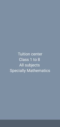 Home tuition for all subjects