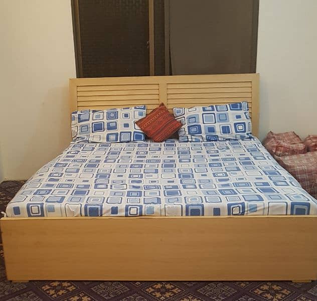 Wooden Bed with Wardrobe 4