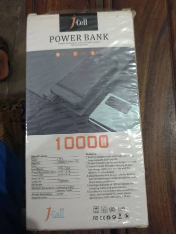 J-cell power bank J-103 10000 mah 1