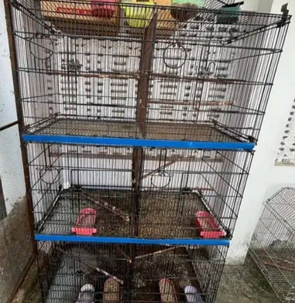 3 portion cage per portion 3000/- & 3 front 1.5x1.5 1